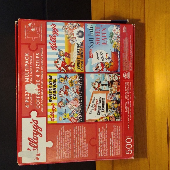 Kellogg's Vintage Puzzle Sets 4sets With Poster - Picture 2 of 3